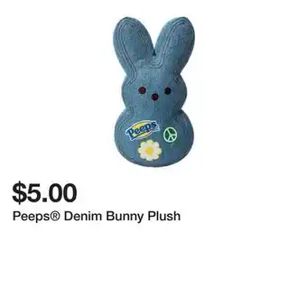 Five Below Peeps Denim Bunny Plush offer