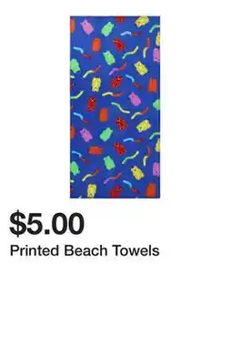 Five Below Printed Beach Towels offer