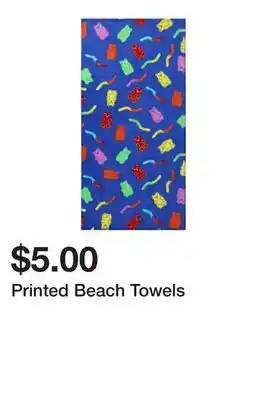 Five Below Printed Beach Towels offer