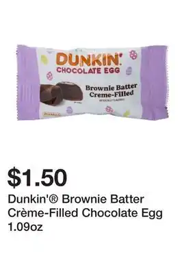 Five Below Dunkin' Brownie Batter Crème-Filled Chocolate Egg 1.09oz offer