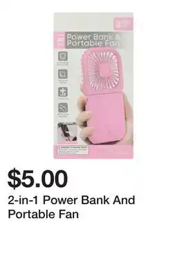 Five Below 2-in-1 Power Bank And Portable Fan offer