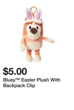 Five Below Bluey Easter Plush With Backpack Clip offer