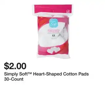 Five Below Simply Soft Heart-Shaped Cotton Pads 30-Count offer