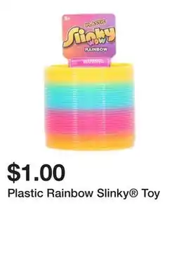 Five Below Plastic Rainbow Slinky Toy offer