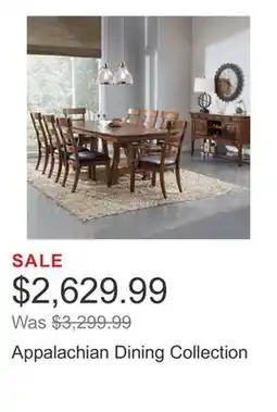 Costco Appalachian Dining Collection offer