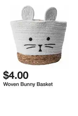 Five Below Woven Bunny Basket offer