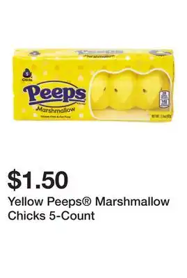 Five Below Yellow Peeps Marshmallow Chicks 5-Count offer