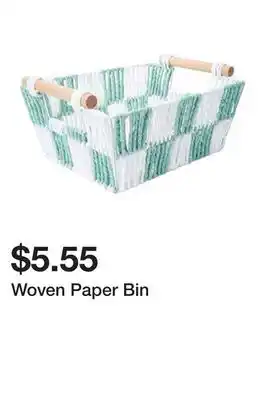 Five Below Woven Paper Bin offer