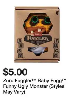 Five Below Zuru Fuggler Baby Fugg Funny Ugly Monster (Styles May Vary) offer