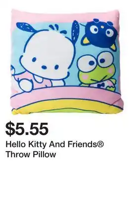 Five Below Hello Kitty And Friends Throw Pillow offer