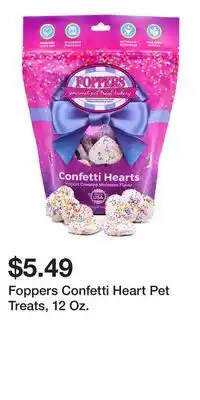 Big Lots Foppers Confetti Heart Pet Treats, 12 Oz offer