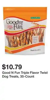 Big Lots Good N Fun Triple Flavor Twist Dog Treats, 35-Count offer