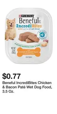 Big Lots Beneful IncrediBites Chicken & Bacon Paté Wet Dog Food, 3.5 Oz offer