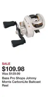 Cabela's Bass Pro Shops Johnny Morris CarbonLite Baitcast Reel offer