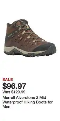 Cabela's Merrell Alverstone 2 Mid Waterproof Hiking Boots for Men offer