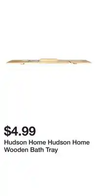 Big Lots Hudson Home Hudson Home Wooden Bath Tray offer