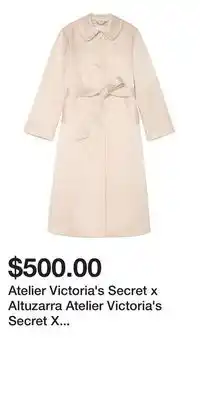 Victoria's Secret Atelier Victoria's Secret x Altuzarra Atelier Victoria's Secret X Altuzarra Satin Evening Coat offer