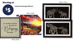 Family Dollar Interiors by Design Wall Art offer