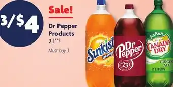 Family Dollar Dr Pepper Products offer