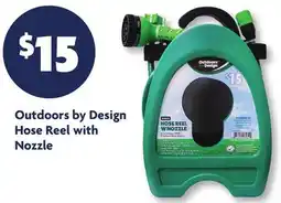 Family Dollar Outdoors by Design Hose Reel with Nozzle offer