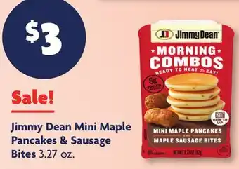 Family Dollar Jimmy Dean Mini Maple Pancakes & Sausage Bites offer