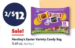 Family Dollar Hershey's Easter Variety Candy Bag offer