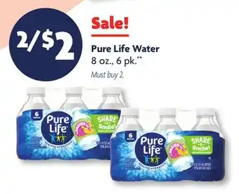 Family Dollar Pure Life Water offer