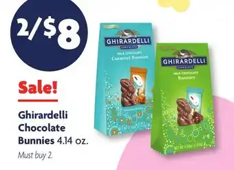 Family Dollar Ghirardelli Chocolate Bunnies offer