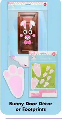 Dollar Tree Bunny Door Décor or Footprints offer