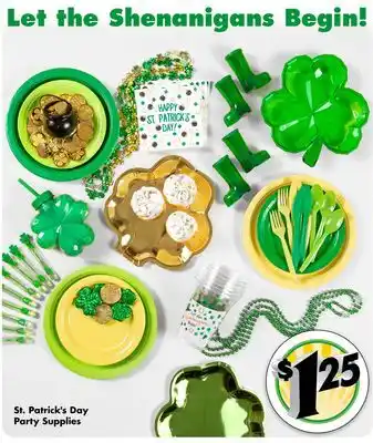 Dollar Tree St. Patrick's Day Party Supplies offer