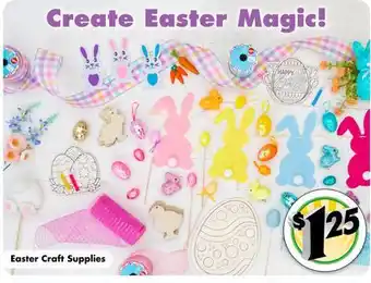 Dollar Tree Easter Craft Supplies offer