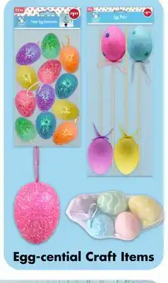 Dollar Tree Egg-cential Craft Items offer