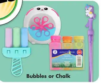 Dollar Tree Bubbles or Chalk offer