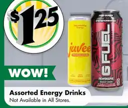 Dollar Tree Assorted Energy Drinks offer