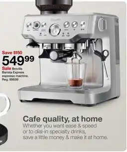 Target Breville Barista Express espresso machine offer