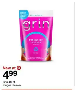 Target Grin 48-ct. tongue cleaner offer