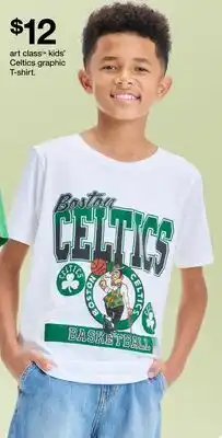 Target art class kids' Celtics graphic T-shirt offer