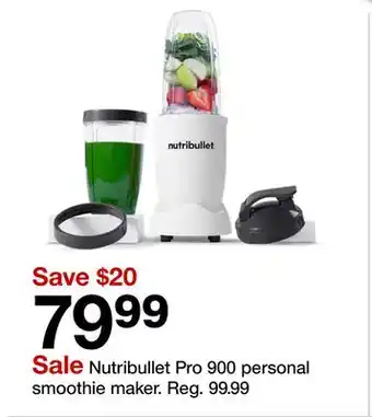 Target Nutribullet Pro 900 personal smoothie maker offer