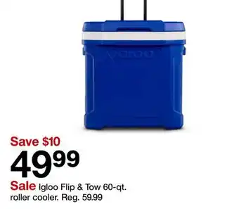 Target Igloo Flip & Tow 60-qt. roller cooler offer