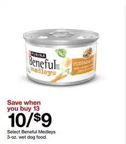 Target Select Beneful Medleys 3-oz. wet dog food offer