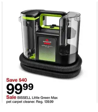 Target BISSELL Little Green Max pet carpet cleaner offer