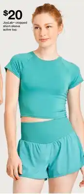 Target JoyLab cropped short-sleeve active top offer