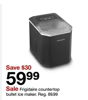 Target Frigidaire countertop bullet ice maker offer