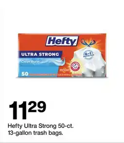 Target Hefty Ultra Strong 50-ct. 13-gallon trash bags offer