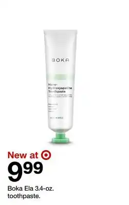 Target Boka Ela 3.4-oz. toothpaste offer