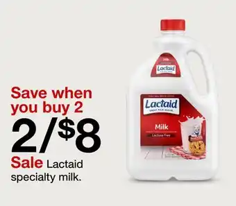 Target Lactaid specialty milk offer