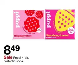 Target Poppi 4-pk. prebiotic soda offer