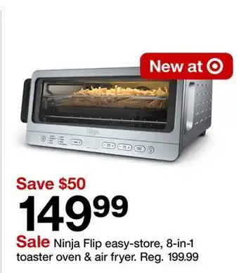 Target Ninja Flip easy-store, 8-in-1 toaster oven & air fryer offer