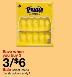 Target Select Peeps marshmallow candy.† offer