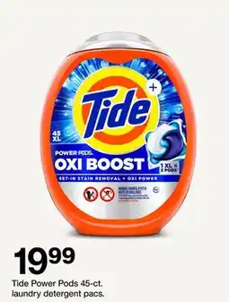 Target Tide Power Pods 45-ct. laundry detergent pacs offer